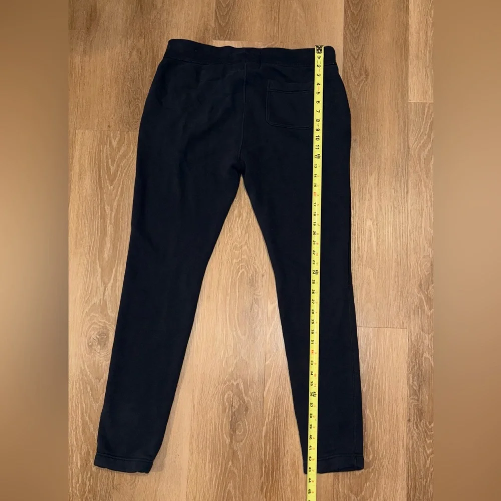 Y2K Abercrombie & Fitch Athletic Sweatpants Mens XL Black Red Logo Slim Joggers